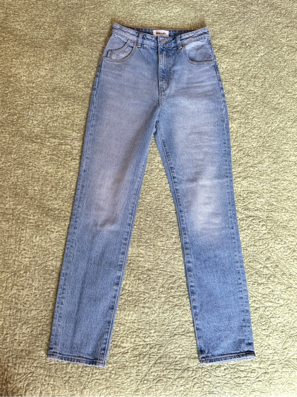ROLLA'S Australia Light Blue High-Rise Slim Jeans
